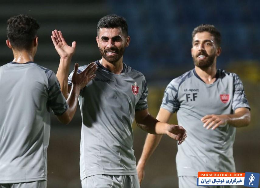 حضور سینا اسدبیگی خرید جدید پرسپولیس در تمرینات سرخ ها