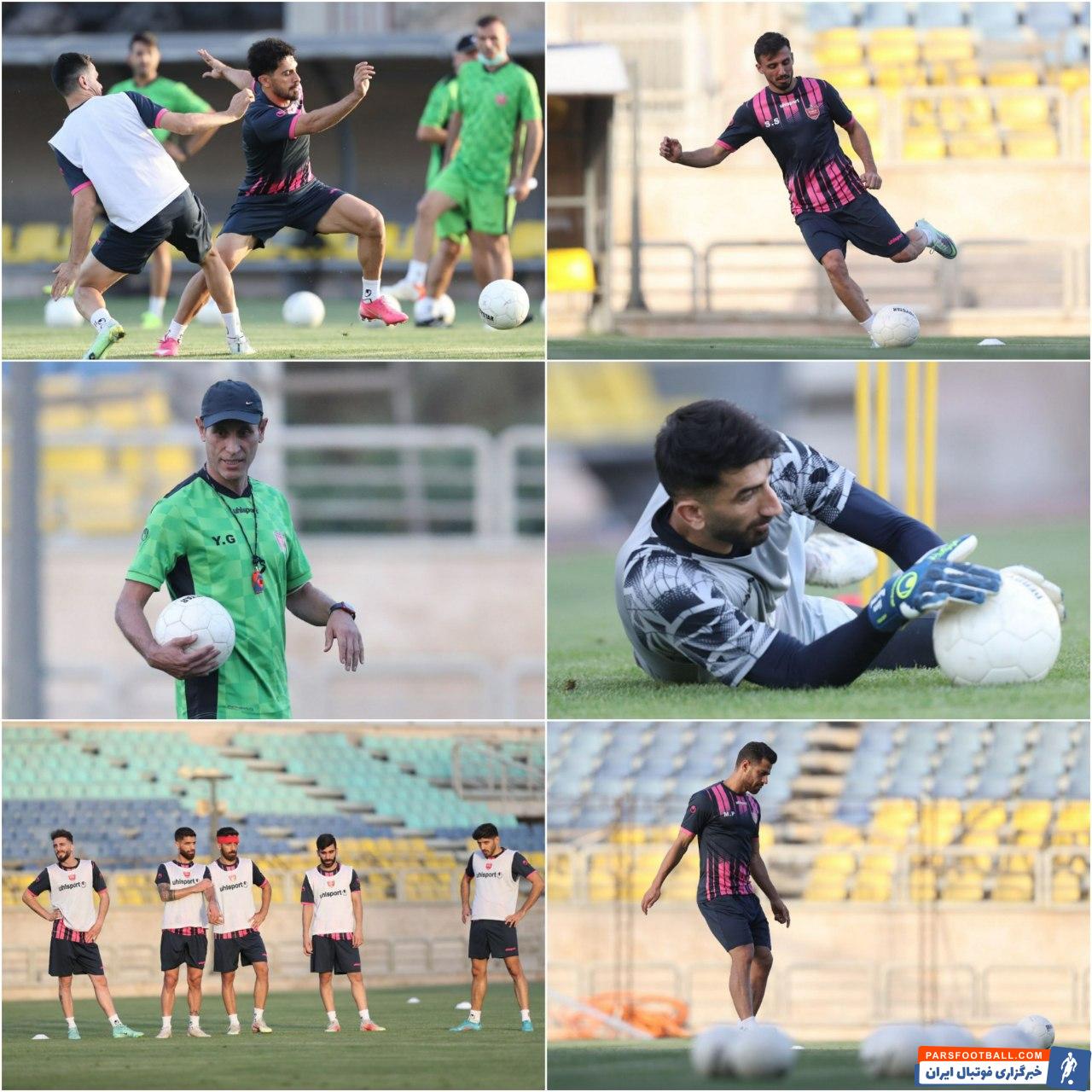تمرین تاکتیک‌های مختلف و ادامه غیبت‌های امیری در تمرین پرسپولیس ؛ عکس یادگاری سرخپوشان با یک هوادار معمول