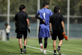 مصدومیت علیرضا بیرانوند در تمرین امروز تیم ملی ایران