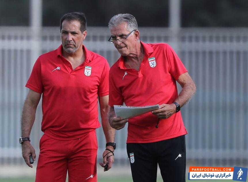 اولین تمرین تیم ملی ایران زیر نظر کارلوس کی روش