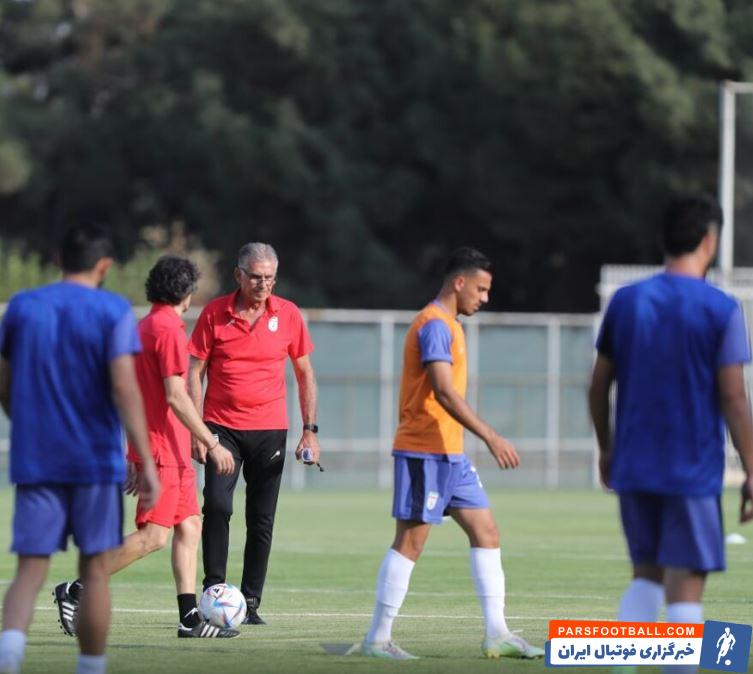 اولین تمرین تیم ملی ایران زیر نظر کارلوس کی روش ؛ از برخورد گرم سرمربی پرتغالی با بازیکنان تا استقبال پرشور خبرنگاران
