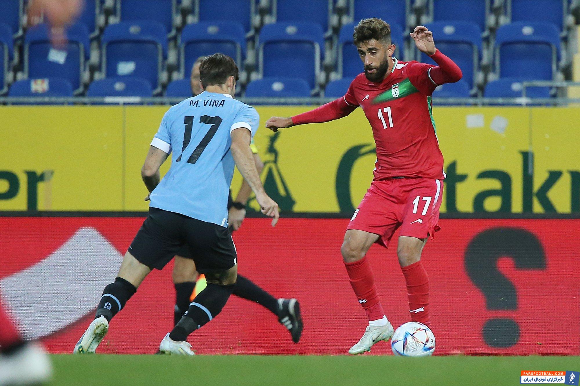 تکنیک علی قلی زاده ستاره تیم ملی ایران، مدافعان اروگوئه را کلافه کرد