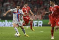 شکست تلخ روبرت لواندوفسکی با بارسلونا برابر بایرن مونیخ در آلیانز آرنا