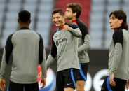 چهره خندان روبرت لواندوفسکی در ورزشگاه آلیانز آره نا