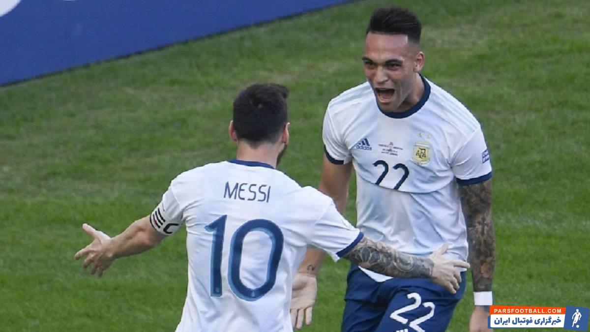 لیونل مسی و لائوتارو مارتینز