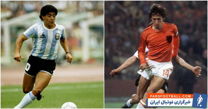 دیدار حساس آژاکس - ناپولی به یاد دیگو مارادونا و یوهان کرویف