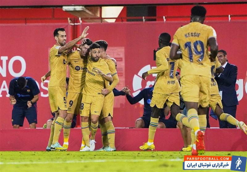 پیروزی دشوار بارسلونا برابر مایورکا با تک گل روبرت لواندوفسکی