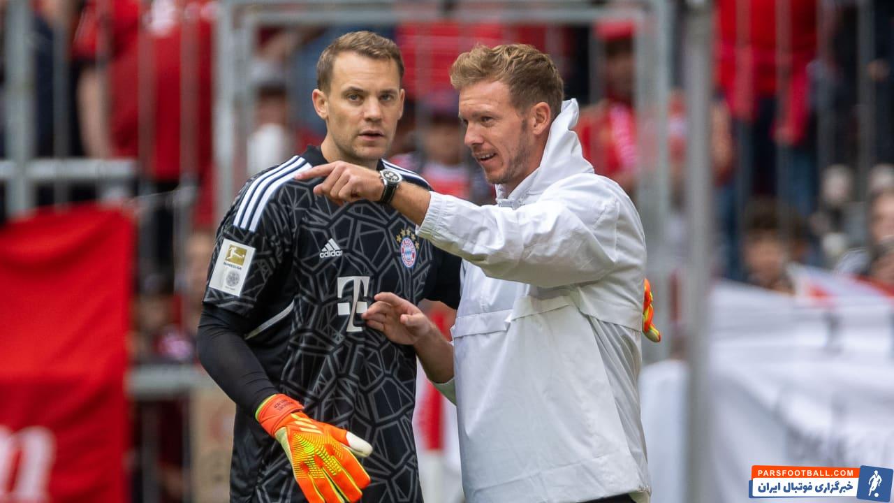 غیبت مانوئل نویر در دیدار بایرن مونیخ و ویکتوریا پلژن به دلیل مصدومیت