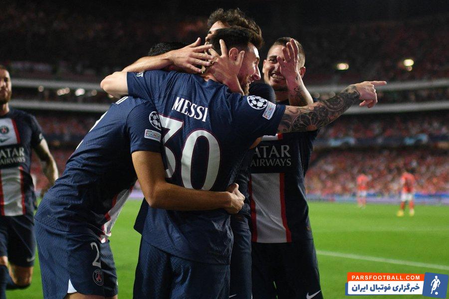 تساوی بنفیکا و پاری سن ژرمن در لیسبون با سوپرگل لیونل مسی