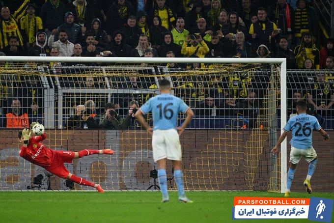 دومین پنالتی از دست رفته منچسترسیتی در لیگ قهرمانان در فصل جاری