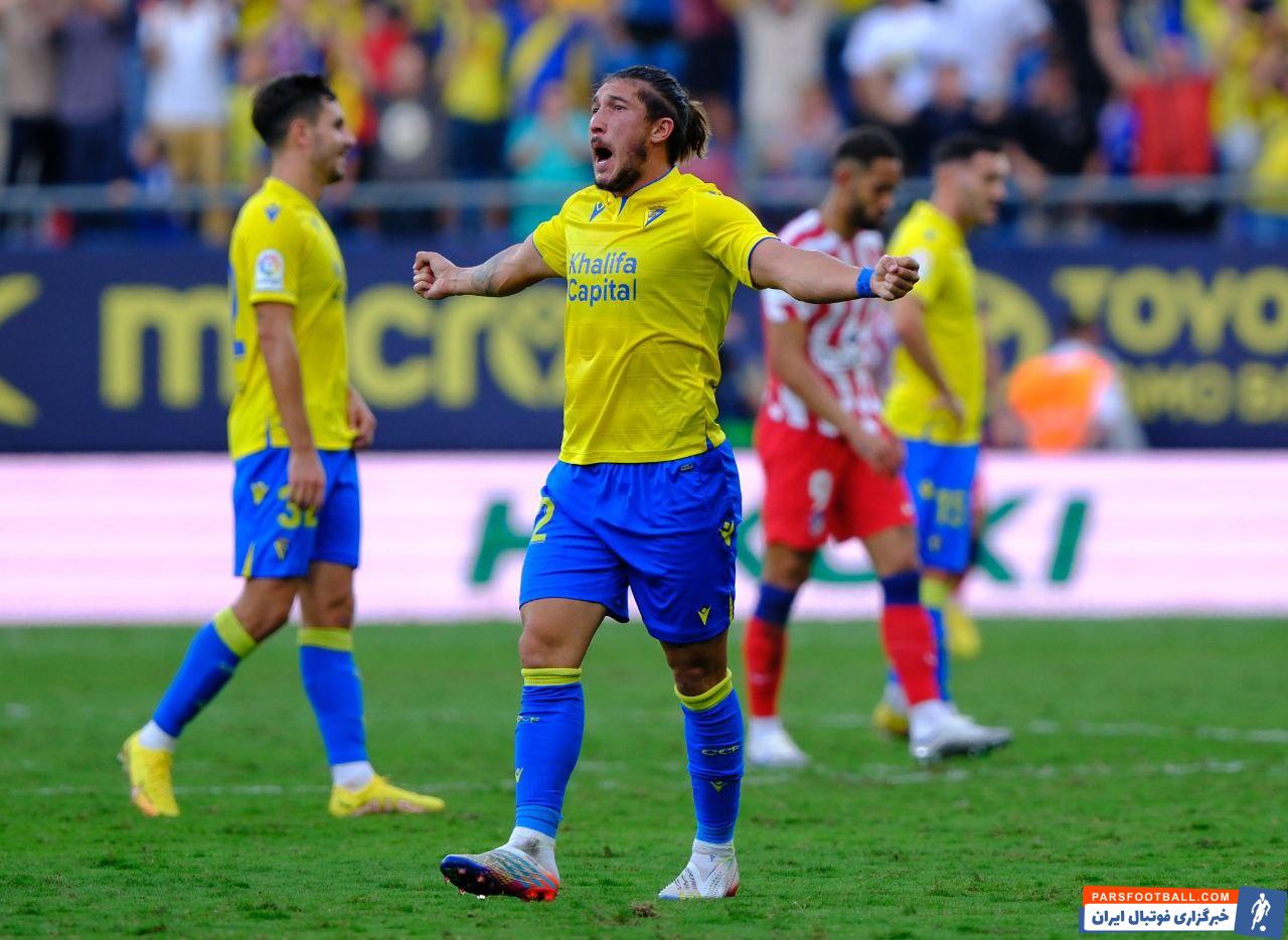 شکست دور از انتظار اتلتیکو مادرید در خانه کادیز در دیداری پرگل