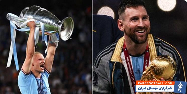 منچسترسیتی ؛ ارلینگ هالند رقیب اصلی لیونل مسی برای کسب توپ طلا