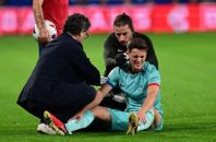 بارسلونا ؛ جراحت گوش گاوی در دیدار برابر اوساسونا و خوردن سه بخیه