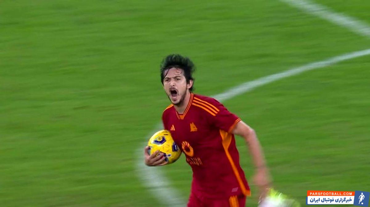 سردار آزمون موفق به گلزنی برای رم ایتالیا شد