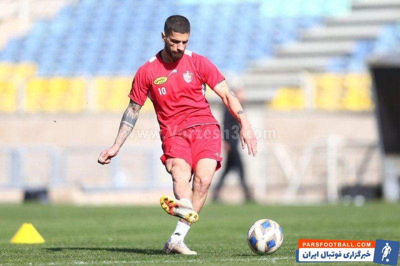 میلاد ؛ حضور کامل میلاد سرلک در تمرینات گروهی پرسپولیس