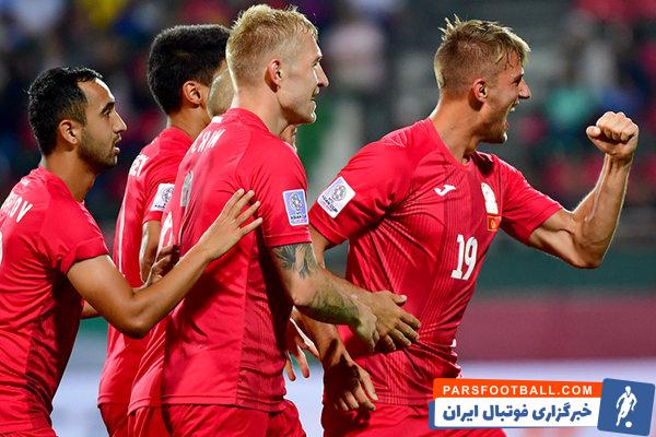 کوجو ؛ خوشحالی گل جوئل کوجو مهاجم قرقیزستان به شیوه بررسی VAR