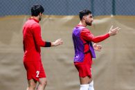 تیم ملی ؛ روحیه بالای علیرضا جهانبخش در تمرین تیم ملی