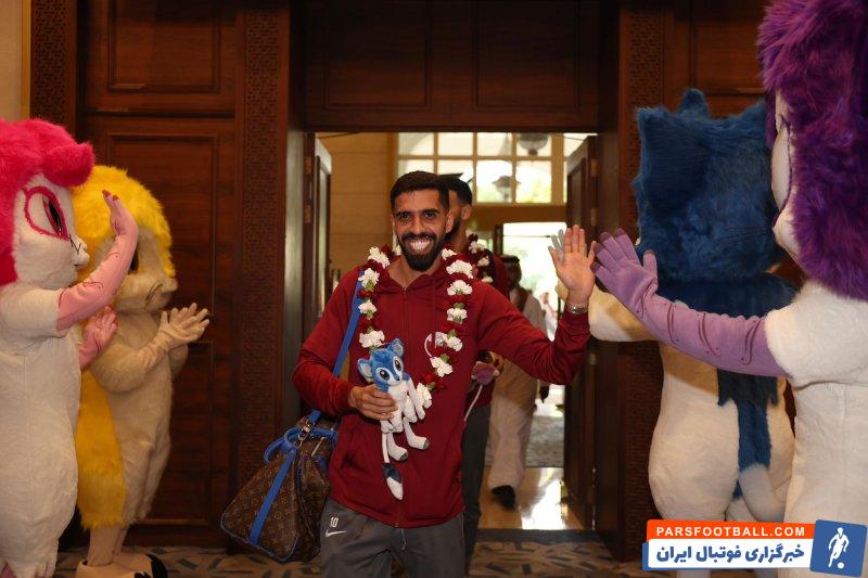 قطر ؛ استقبال از تیم ملی قطر در لحظه ورود به هتل مسیلا