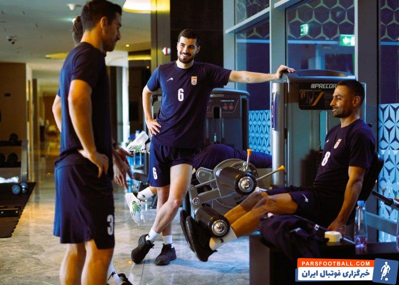 ایران ؛ تمرین وزنه زدن ستاره های تیم ملی در قطر