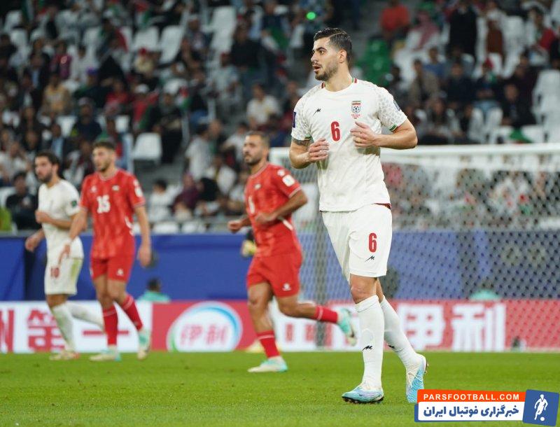 سعید ؛ حضور پر رنگ سعید عزت اللهی برای دقایقی در خط حمله در دیدار برابر فلسطین