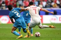 خربین ؛ خوشحالی گل عمر خربین در دیدار برابر سوریه