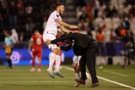 تاجیکستان ؛ خوشحالی پیتر شگرت، مربی کروات تاجیکستان پس از صعود به دور حذفی