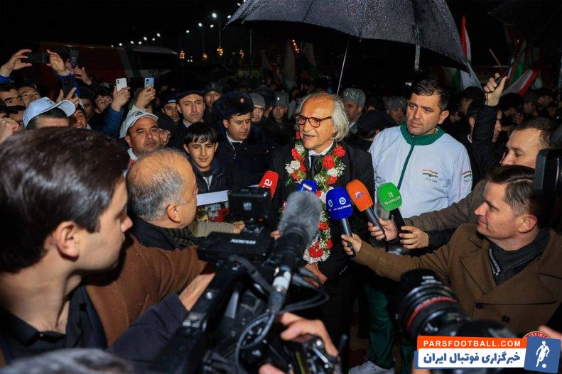 تاجیکستان ؛ استقبال گرم و پرشور مردم از تیم تاجیکستان پس از بازگشت از جام ملت ها