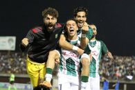 خیبر ؛ خوشحالی رضا مهاجری سرمربی خیبر خرم آباد پس از برد برابر دریا بابل