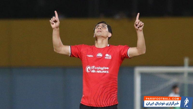 نادری ؛ محمد نادری با انگیزه بالا در تمرین تراکتور و درخشش در فصل بیستوسوم