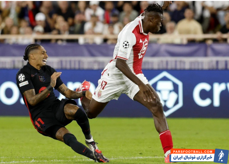 بارسلونا ؛ رافینیا : از موناکو شکست خوردیم اما هر کاری که در توان داشتیم انجام دادیم