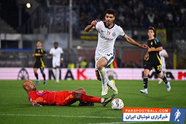 مهدی طارمی ستاره اینتر مقابل کومو نمره قابل قبول 7.3 را دریافت کرد