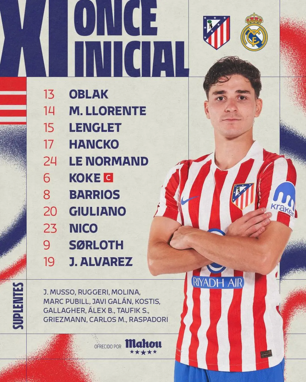 1-139 رونمایی از ترکیب دو تیم اتلتیکو مادرید و رئال مادرید