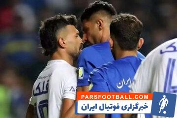 عذرخواهی رامین رضاییان پس از اخراج در دقایق پایانی دیدار استقلال و استقلال خوزستان