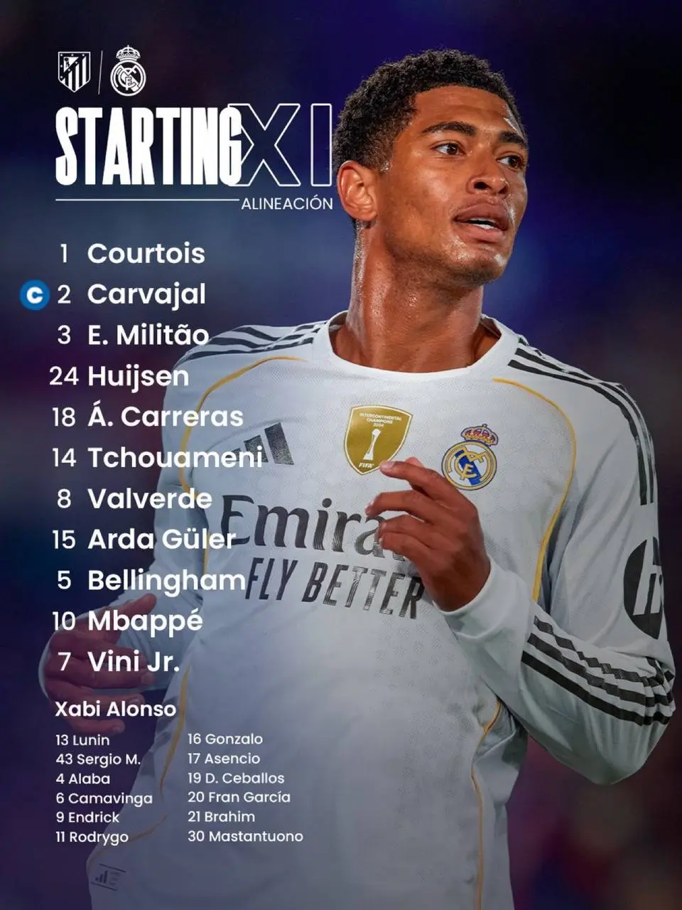 2-25 رونمایی از ترکیب دو تیم اتلتیکو مادرید و رئال مادرید