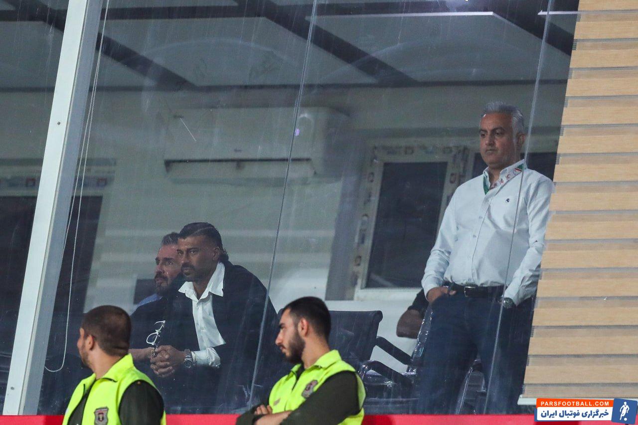 رامین رضاییان دیروز بازی استقلال و پیکان را از نزدیک تماشا کرد