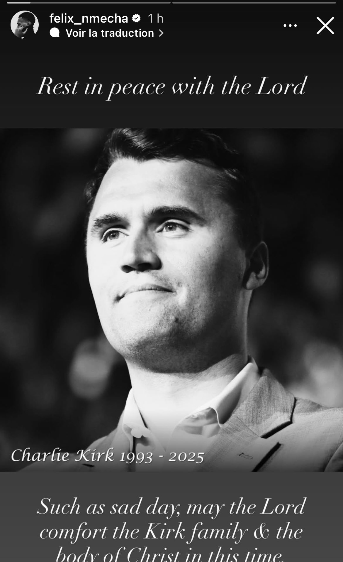 20250924_200024 واکنش بازیکن دورتموند به درگذشت چارلی کرک در آمریکا