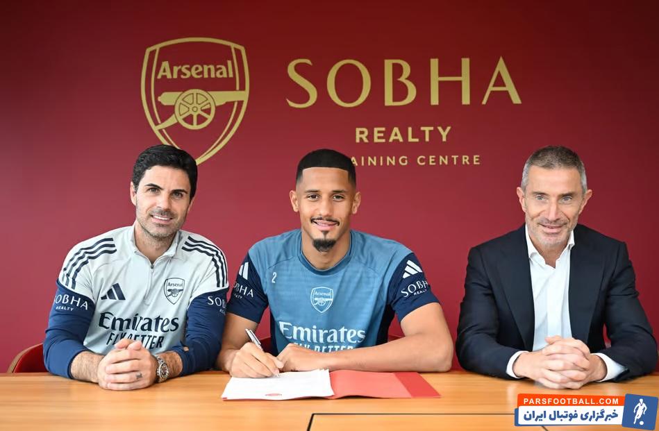 تمدید قرارداد سالیبا با آرسنال تا سال 2030