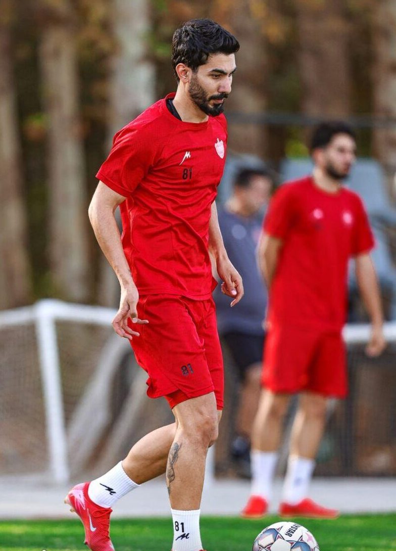 حضور شکاری و بیفوما در تمرین سرخپوشان پس از رهایی از بند مصدومیت