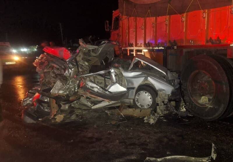 ۵ کشته و مجروح در تصادف دلخراش جاده عجب‌شیر +عکس