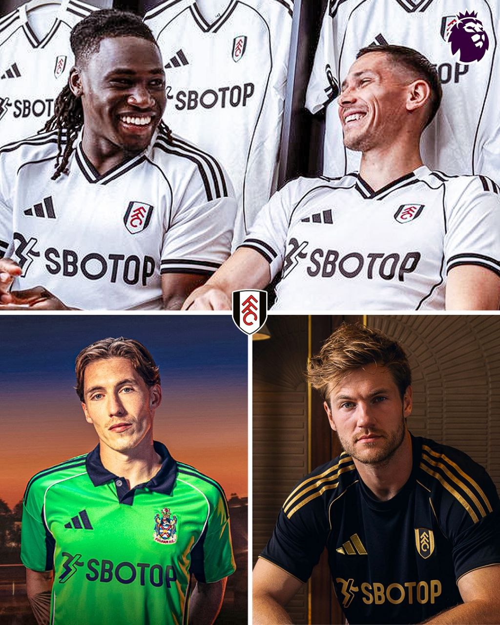 پیراهن اول تا سوم فولام برای فصل ۲۶-۲۰۲۵