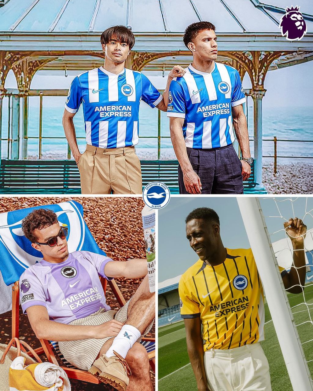 پیراهن اول تا سوم برایتون در برای فصل ۲۶-۲۰۲۵