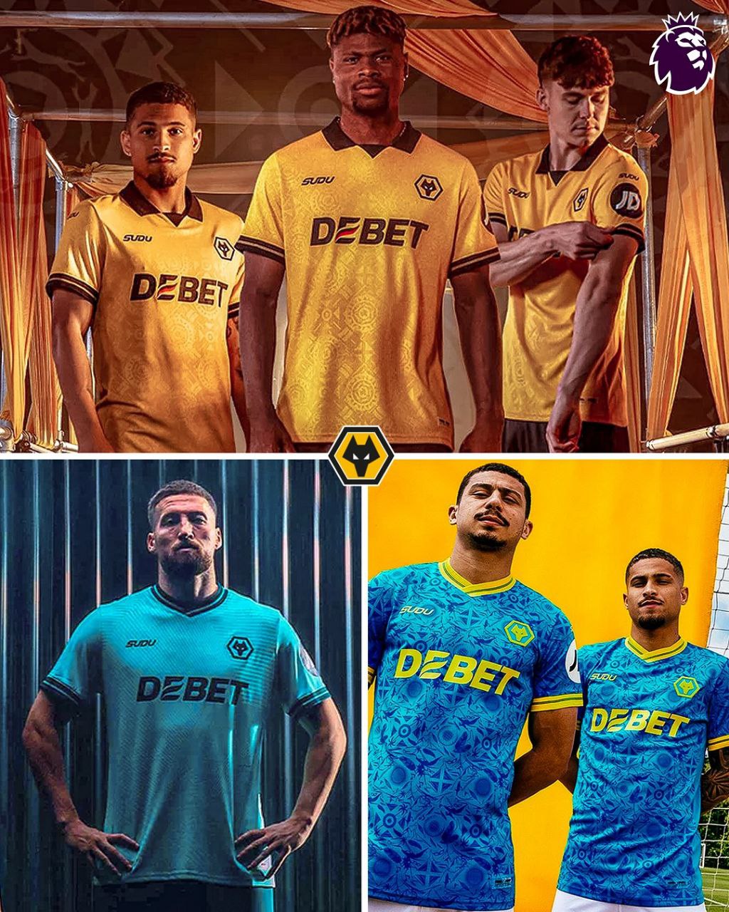 پیراهن اول تا سوم ولورهمپتون برای فصل ۲۶-۲۰۲۵