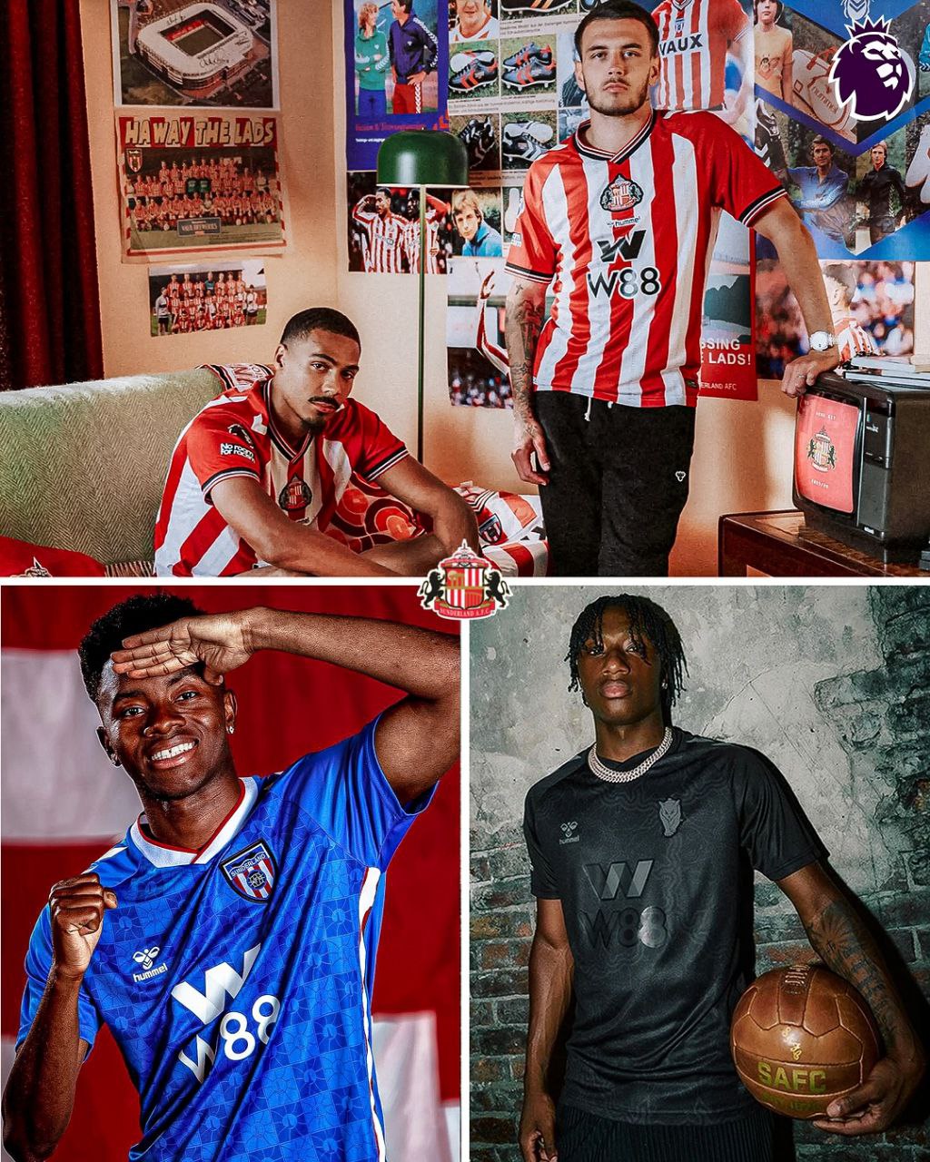 پیراهن اول تا سوم ساندرلند برای فصل ۲۶-۲۰۲۵