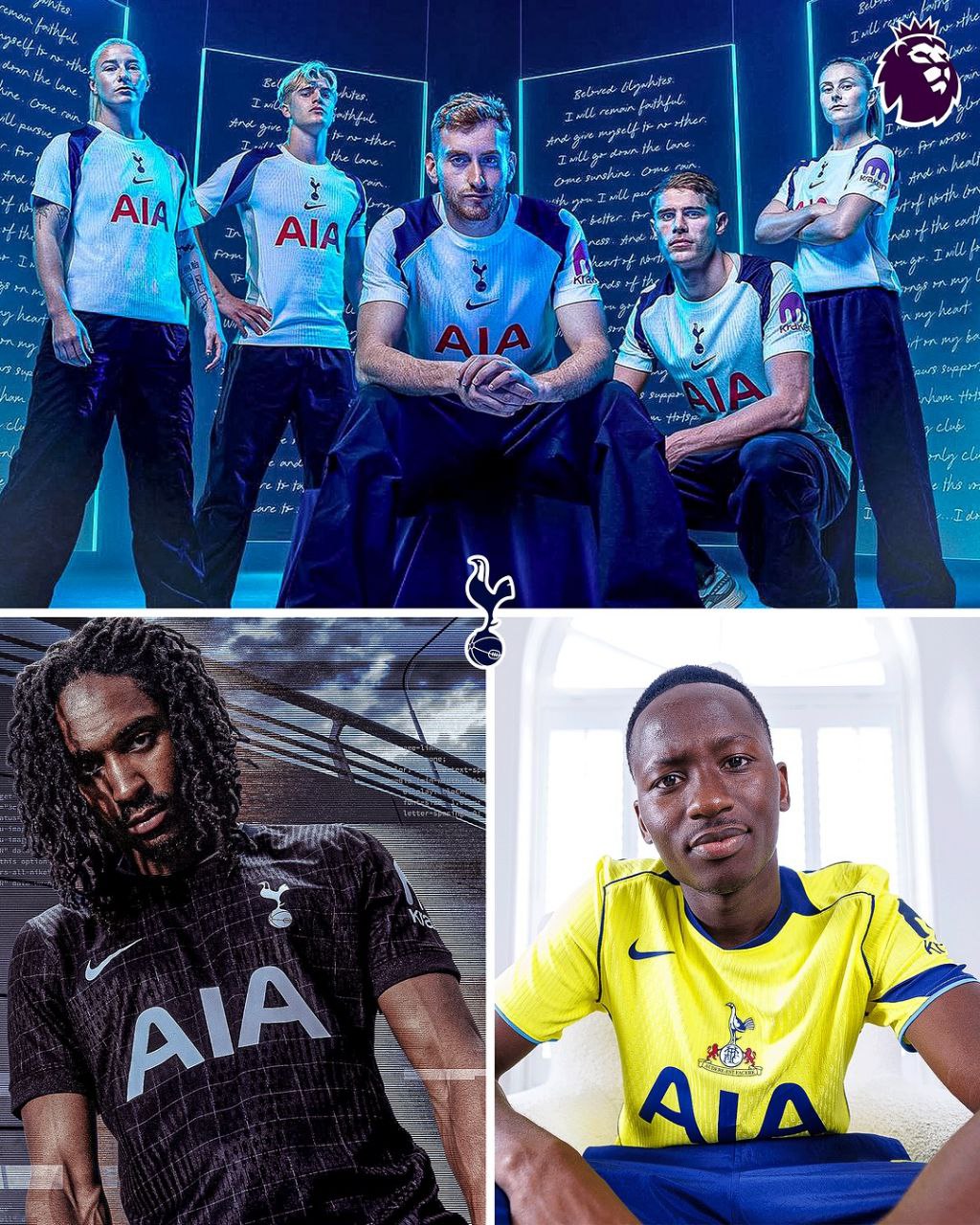 پیراهن اول تا سوم تاتنهام برای فصل ۲۶-۲۰۲۵