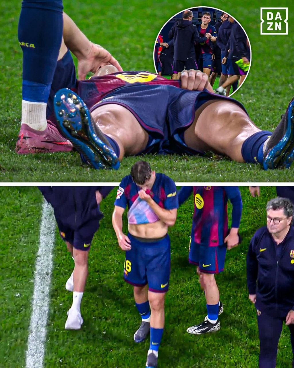 img_20250922_004850_080 گریه فرمین لوپز حین خروج از زمین در بازی بارسلونا و ختافه