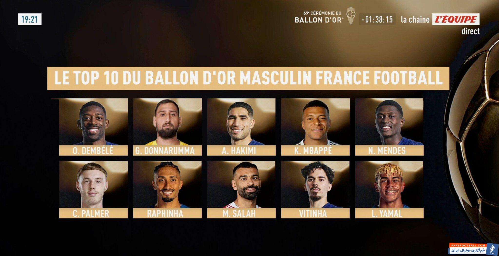 10 کاندید برتر دریافت توپ طلا سال 2025