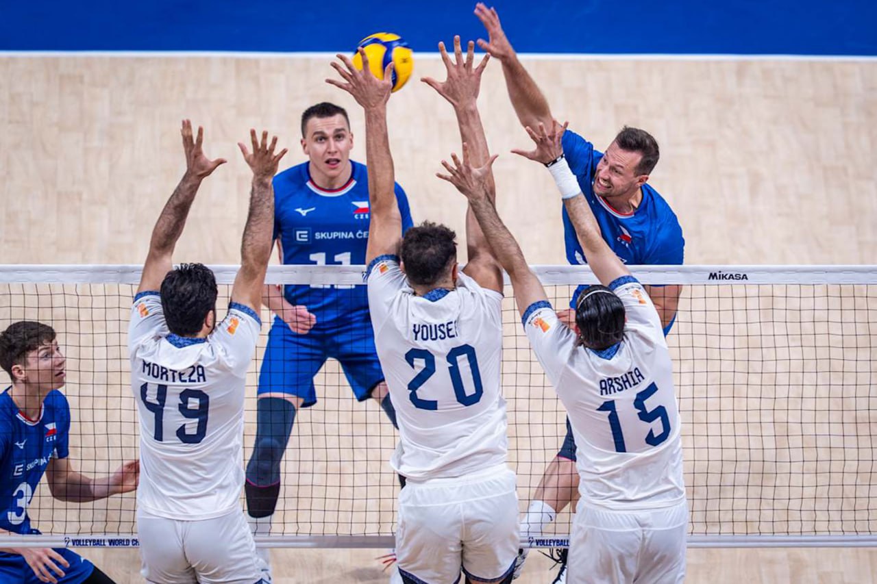 عکس از بازی ایران و چک در والیبال قهرمانی جهان ۲۰۲۵