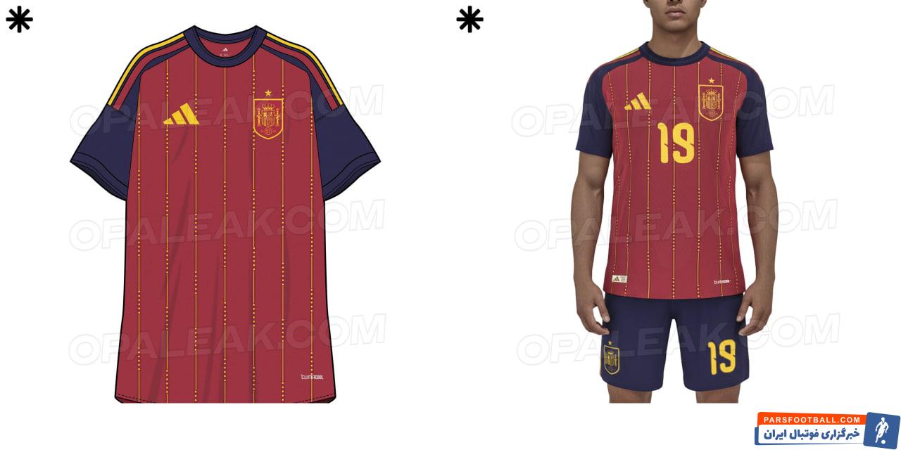 پیراهن تیم ملی اسپانیا در جام جهانی 2026