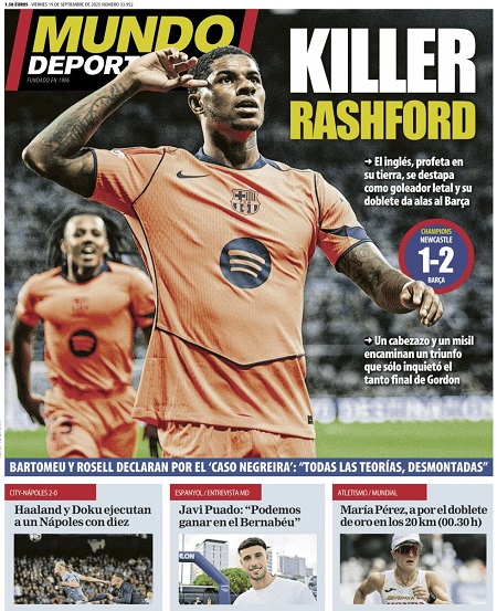 موندو دپورتیوو - 19 سپتامبر 2025
