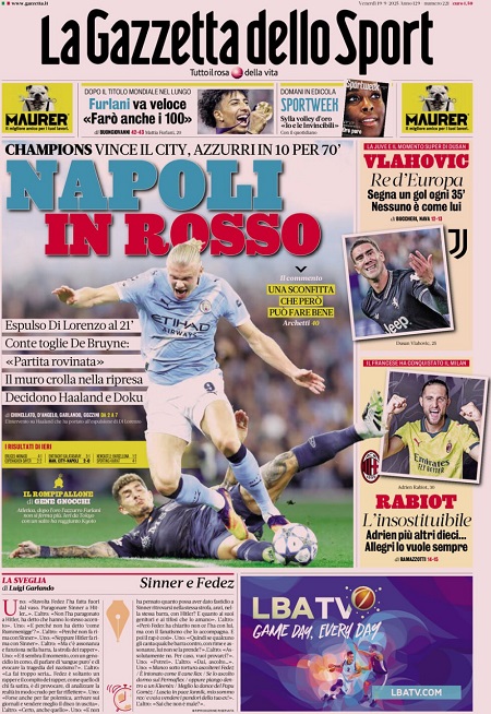 گاتزتا دلو اسپورت - 19 سپتامبر 2025